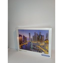 Puzzle Dubai 1000 Pezzi - Clementoni | Skyline Iconica Notturna